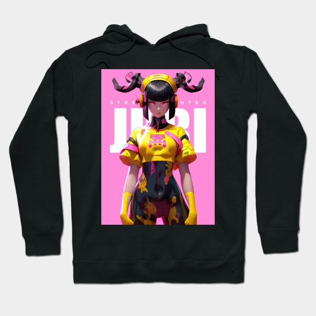 SOUL DESTROYER - JURI HAN - STREET FIGHTER | Femme Fatale Video Gamer Girl Popculture T-Shirt design | PROUD OTAKU Hoodie by PROUD OTAKU